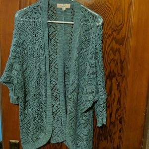 Blue lace cardigan